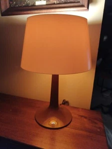 Vintage Gilbert Softlite Lamp Brown White Plastic MCM Mushroom Tulip USA - Picture 1 of 8
