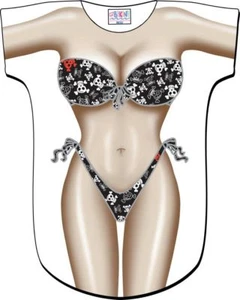 Pirate Bikini Swimsuit Cover Up Tee T-Shirt Cruise Halloween Party Costumes New - Picture 1 of 2