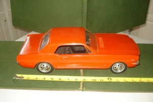 VINTAGE 1966 MUSTANG TOY MODEL CAR - BATTERY OPERATED, MADE by AMF, w/BOX, 16" - Picture 1 of 17