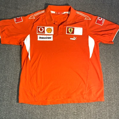 VTG Formula 1 Puma Ferrari F1 Team Shirt Michael Schumacher US Size 2XL Men - Image 1 of 4