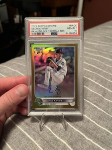 2022 Topps Chrome - Rookie Autographs Gold Refractor #RA-GK George Kirby /50 RC - Bild 1 von 4