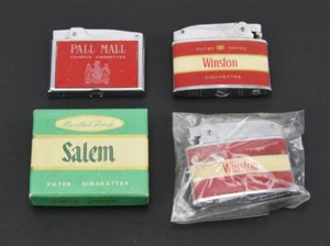Lot of Vintage Cigarette Advertising LIGHTERS Salem Winston Pall Mall - Picture 1 of 13