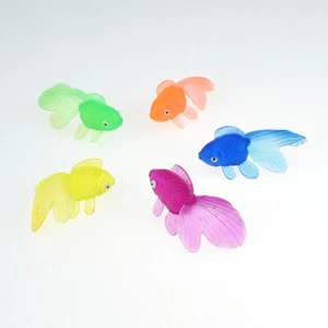 10pcs/set Kids Soft Rubber Gold Fish Baby Bath Toys Simulation Water Swimmi _ha - Picture 1 of 8