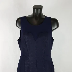 Guess Azul Marino Vestido Vaina Para Mujer Prenda para el torso Transparente Paneles Elástico Ajustado Rodilla Talla 14 - Imagen 1 de 9