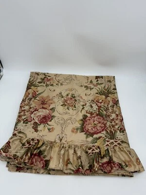 Cortina de chuveiro RALPH LAUREN cetim floral matrimonial feita sob medida babados - Imagem 1 de 4