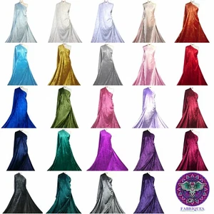 Crushed Velvet Fabric Premium Quality Medium Weight 2 Way Stretch Craft Material - Picture 1 of 66