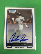 F148,395  2012 Bowman Chrome Draft Draft Pick Auto YANKEES Austin Aune