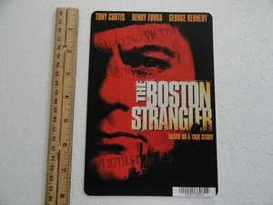 THE BOSTON STRANGLER TONY CURTI S BLOCKBUSTER VIDEO UNTERSTÜTZER KARTE 5,5"X8" KEIN FILM - Bild 1 von 3
