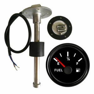 Fuel Level Gauge with 165MM Sender 240-33 ohms 12V/24V For Car Marine Motorcycle - Foto 1 di 6