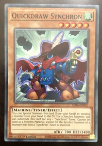 Quickdraw Synchron LED6-EN032 YuGiOh! Legendary Duelist 1st Ed Tuner NEW NM x1 - Picture 1 of 2
