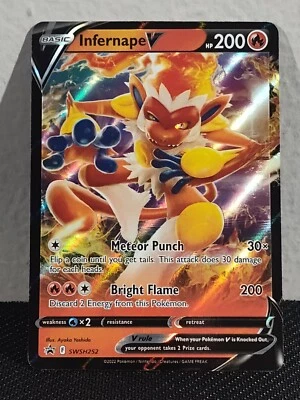 Infernape V SWSH252 SWSH: Sword & Shield Promo Cards Holo - Image 1 of 2