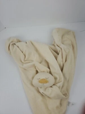ANGEL DEAR Large Yellow Duck Lovey Security Blanket 30x30” - Image 1 of 3