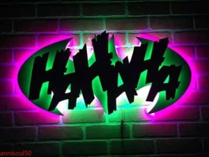 Batman & The Joker LED Night Lights Luminous Wall Lamp Superhero Sign Light New - Picture 1 of 10