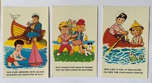 Kids on the Beach Postcard Set - 1950s-1960s - Picture 1 of 2