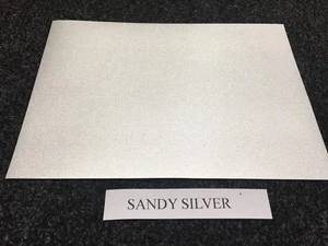 A4 SELF ADHESIVE INKJET PRINTABLE SANDY SILVER EFFECT VINYL STICKER (5 SHEETS) - Picture 1 of 2