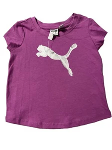 PUMA Nueva con etiquetas Camiseta Top Camisa Logotipo Rosa Lámina Gato /24 Meses - Imagen 1 de 2