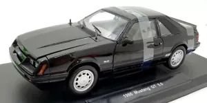 Welly scala 1/18 pressofuso 12526W nero - Ford Mustang GT 5.0 1986 - nero - Foto 1 di 5