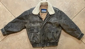Vintage Boeing Leather Bomber Jacket Men’s Medium - Picture 1 of 6