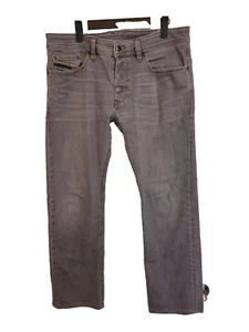 Diesel Industry Jeans Mens Fit 35x29 (tag33x30) Gray Safado Slim Straight USA - Picture 1 of 12