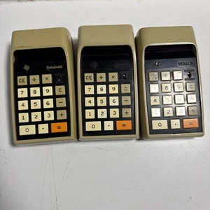 Lot Of 3 Texas Instruments TI 2500 Datamath Electronic Calculator, Not working - Picture 1 of 22
