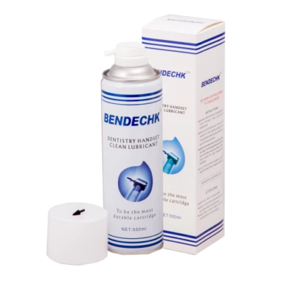 BENDECHK Clean Lubricant Handpiece Spray 550mL for KAVO, MIDWEST, NSK W/ NOZZLE
