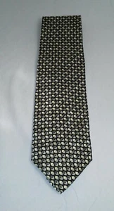 DiMoggio gray/grey silk necktie - geometric designs - EUC Nice! - Picture 1 of 5