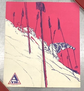 AMERICAN YOUTH HOSTEL AYH Brochure ILLINOIS Chicago 1960’s Vintage Ski Souvenir - Picture 1 of 6