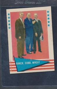 1961 Fleer Baseball Greats #001 Baker, Cobb, Wheat EX *850 - Picture 1 of 1