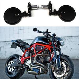 Foldable Motorcycle Sportbike 7/8" Handle Bar End Mirrors For BUELL S1 LIGHTNING