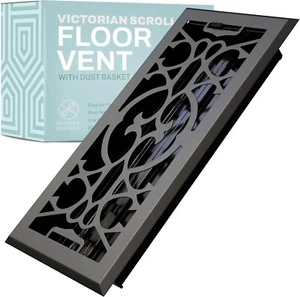 Cubierta de ventilación de piso victoriana Home Intuition registro de piso para conducto de HVAC - Imagen 1 de 54