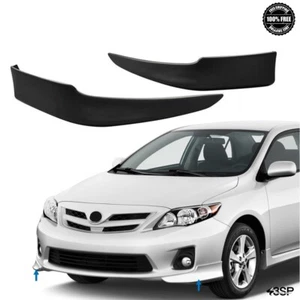 For 2011 2013 Toyota Corolla Front Bumper Lips Left+Right Spoiler Kit S Style - Picture 1 of 6