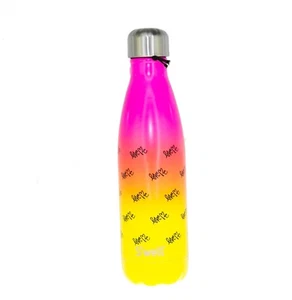 Starbucks Swell Water Bottle Curtis Kullig Love Me Yellow Pink Steel Thermos - Picture 1 of 4