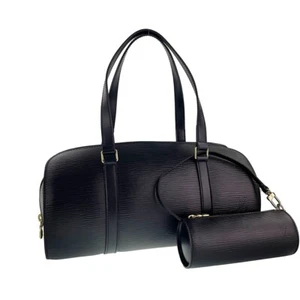 Bolso de Mano Louis Vuitton Epi Soufflot Cuero Gamuza Negro 3052 - Imagen 1 de 23