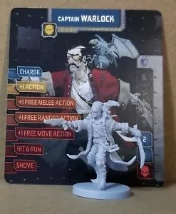 Zombicide: Invader CAPTAIN WARLOCK Mini & Card - Picture 1 of 1