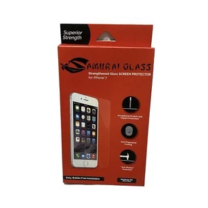 Samurai Glass iPhone 7 Strengthen Glass Screen Protector Hardness 9H - Picture 1 of 7