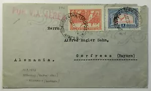 1937 Republic of Argentina Airmail Cover Buenos Aires to Gerfrees Germany - Picture 1 of 2