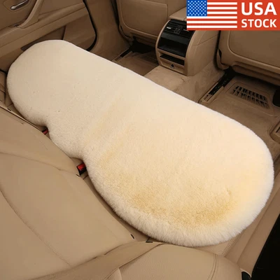 For INFINITI G37 Q50 Q60 Faux Sheepskin Car Rear Seat Cover Winter Soft Cushion - Image 1 of 4