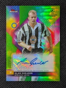 Alan Shearer 2023-24 Topps Finest Green Auto #/99 Newcastle United - Imagen 1 de 2