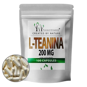L-Theanin 200mg - 100 Kapseln - L Theanin 99% - Aminosäure  - Forest Vitamin - Bild 1 von 8