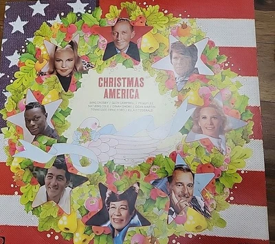 Various Artists CHRISTMAS AMERICA Capitol Records SL-6884 33 RPM Vinyl LP - Image 1 of 4