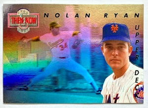 Nolan Ryan 1993 cubierta superior entonces y ahora insertar #TN5 New York Mets Texas Rangers - Imagen 1 de 2