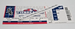 Chicago WHITE SOX  Phantom Ticket 2012 Tiebreaker Game U.S. Cellular Ticket Stub - Picture 1 of 2