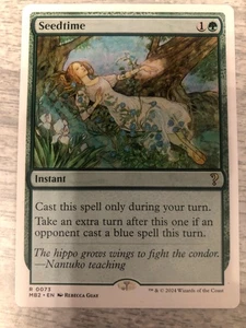 MTG Magic Seedtime x 1 - Mystery Booster 2- FREE SHIPPING - Picture 1 of 6