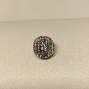 Authentic Pandora Sterling Silver Glittering Shapes Bead Charm Clear CZ 796243CZ - Picture 1 of 4