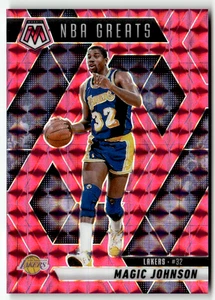 2024-25 Panini Mosaic NBA No. 296 Magic Johnson Pink Mosaic Prizm 144/175 - Bild 1 von 2