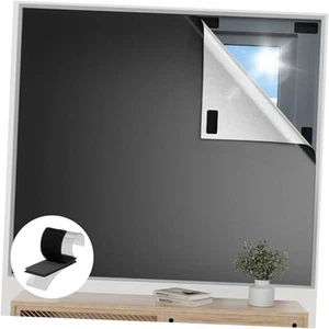 Vorhänge für Schlafzimmer, 63" x 57" Temporäre Schirme für 57" Breite x 63" Höhe schwarz - Bild 1 von 7