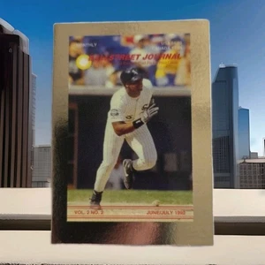Carta promozionale Frank Thomas 1992 Ballstreet Gold Border Chicago White Sox HOF - Foto 1 di 6