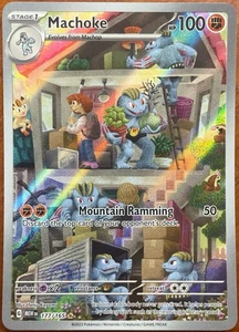 Machoke 177/165 Illustration Rare Pokemon 151 Mew EN - Near Mint - Pack Fresh - Picture 1 of 2