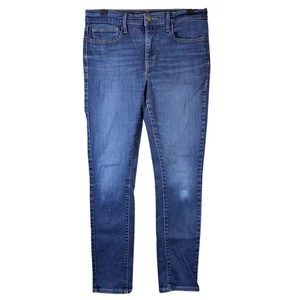 Levi's Slimming Skinny Jeans Women's 31x28.5 (Tag 31x30) Blue Distressed - Picture 1 of 16