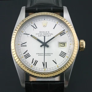 Vintage Rolex Datejust 16013 Cal 3035 Automatic Men`s Buckley Dial Date Watch - Picture 1 of 14